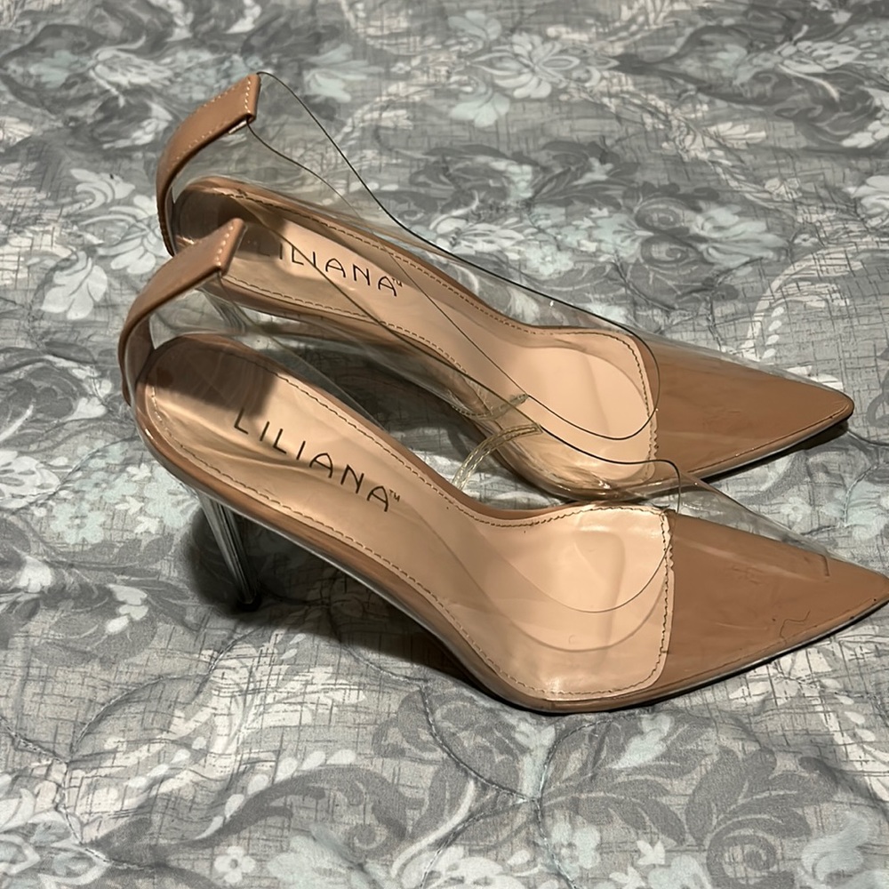 Nude Clear Heels